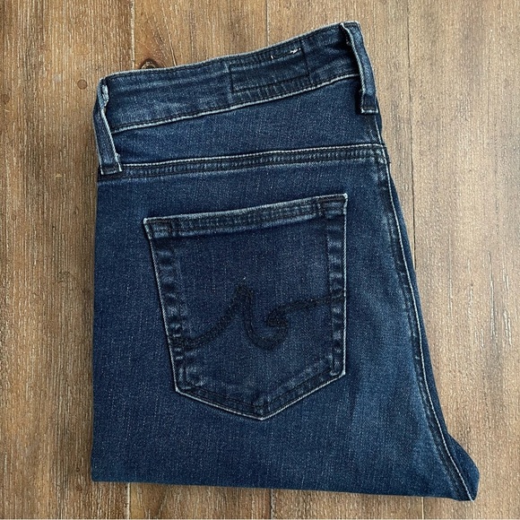 AG The Mari High Rise Slim Straight Leg Denim Jeans Blue - Picture 11 of 14
